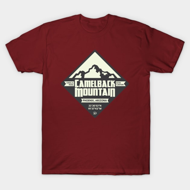 Camelback Mountain (Granite) T-Shirt by dhartist